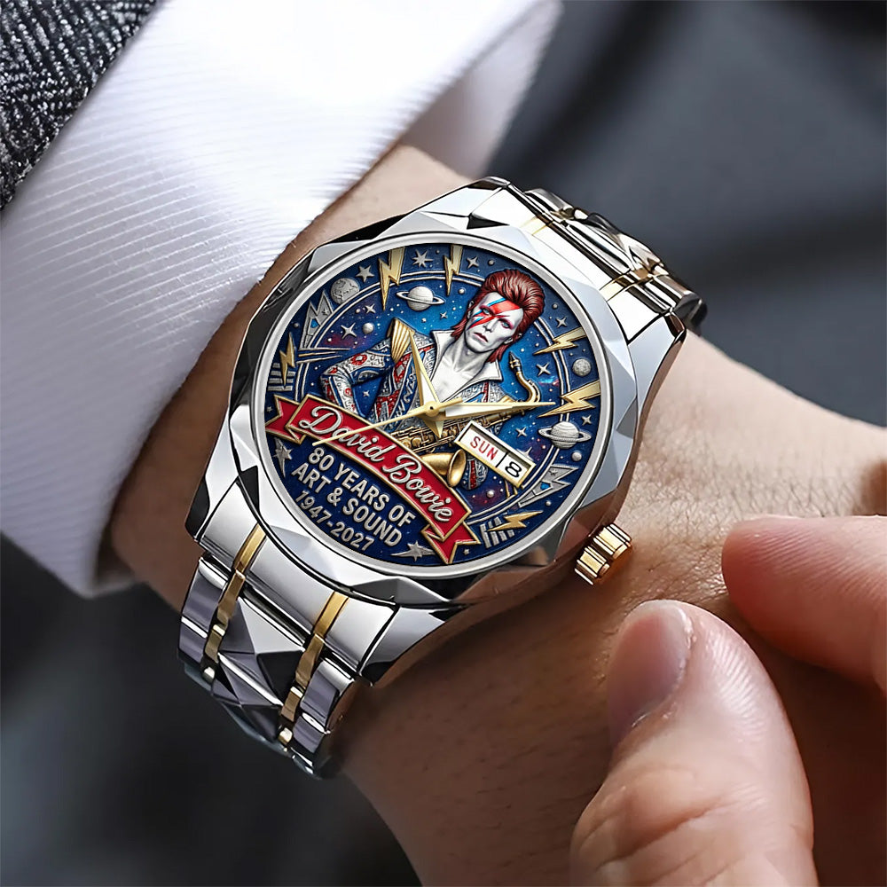 David Bowie Alloy Luxury Quartz Watch - TANTN20598