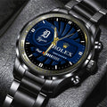 Detroit Tigers Black Stainless Steel Watch - MAITM13432