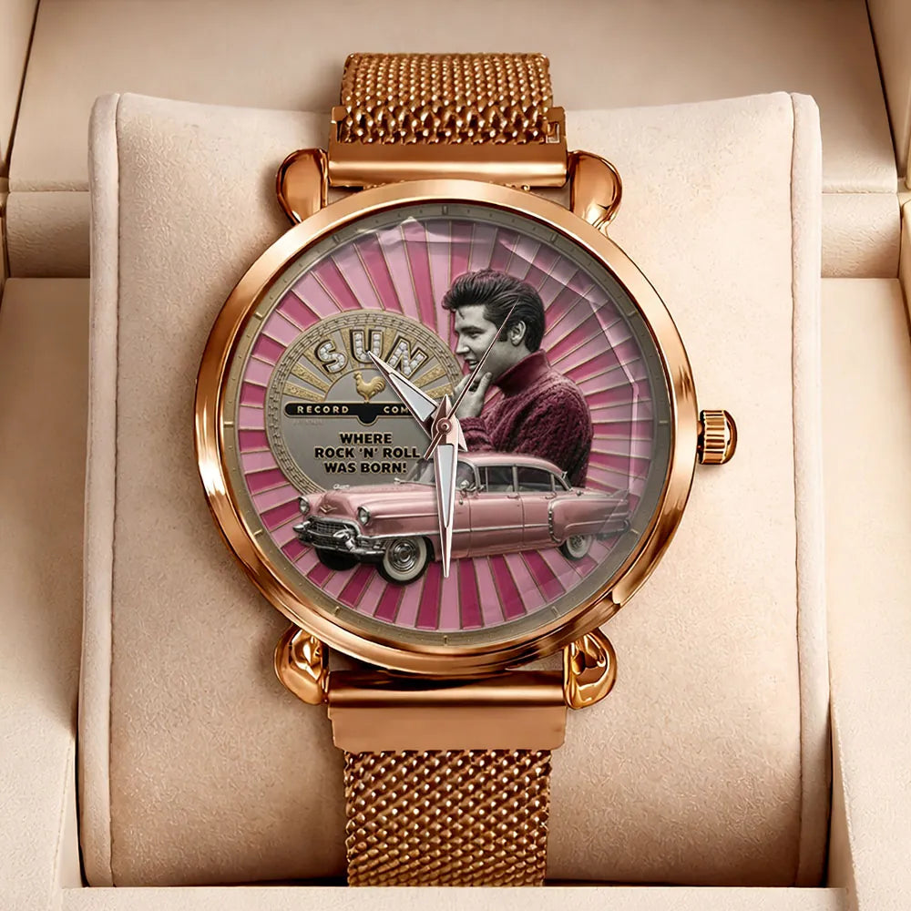 Elvis Presley Mesh Strap Quartz Watch - TMTHU8043