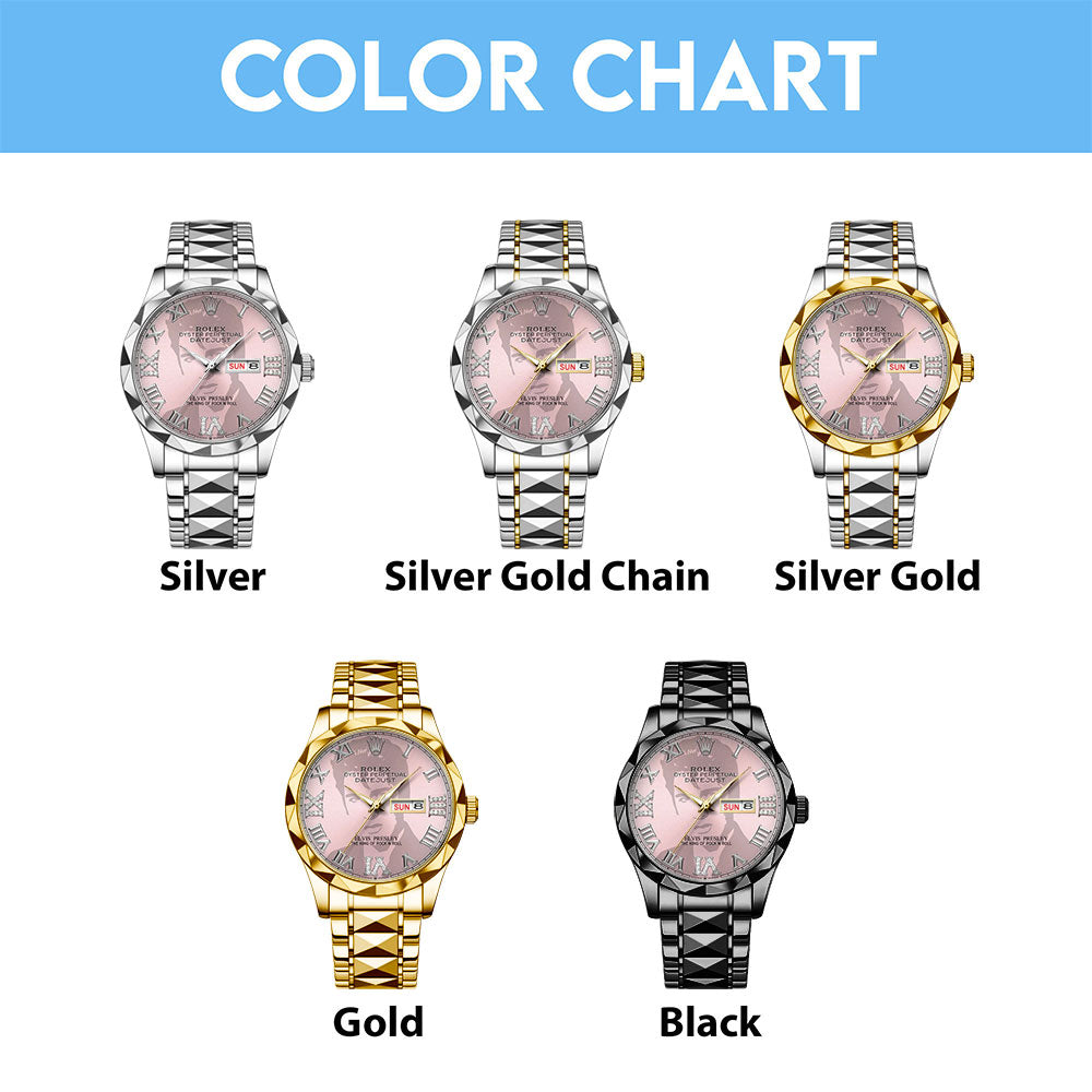 Elvis Presley Alloy Luxury Quartz Watch - TMTHU3841