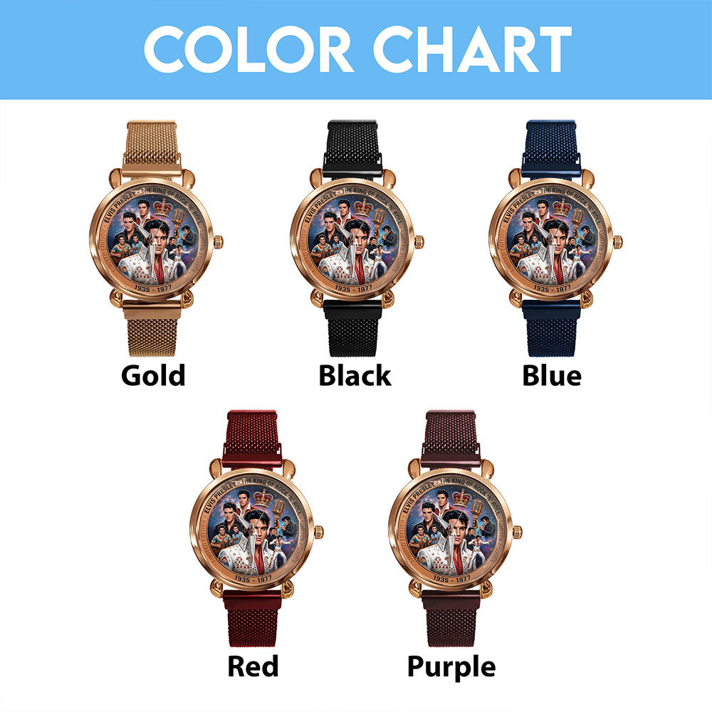 Elvis Presley Mesh Strap Quartz Watch - TMTHU6268