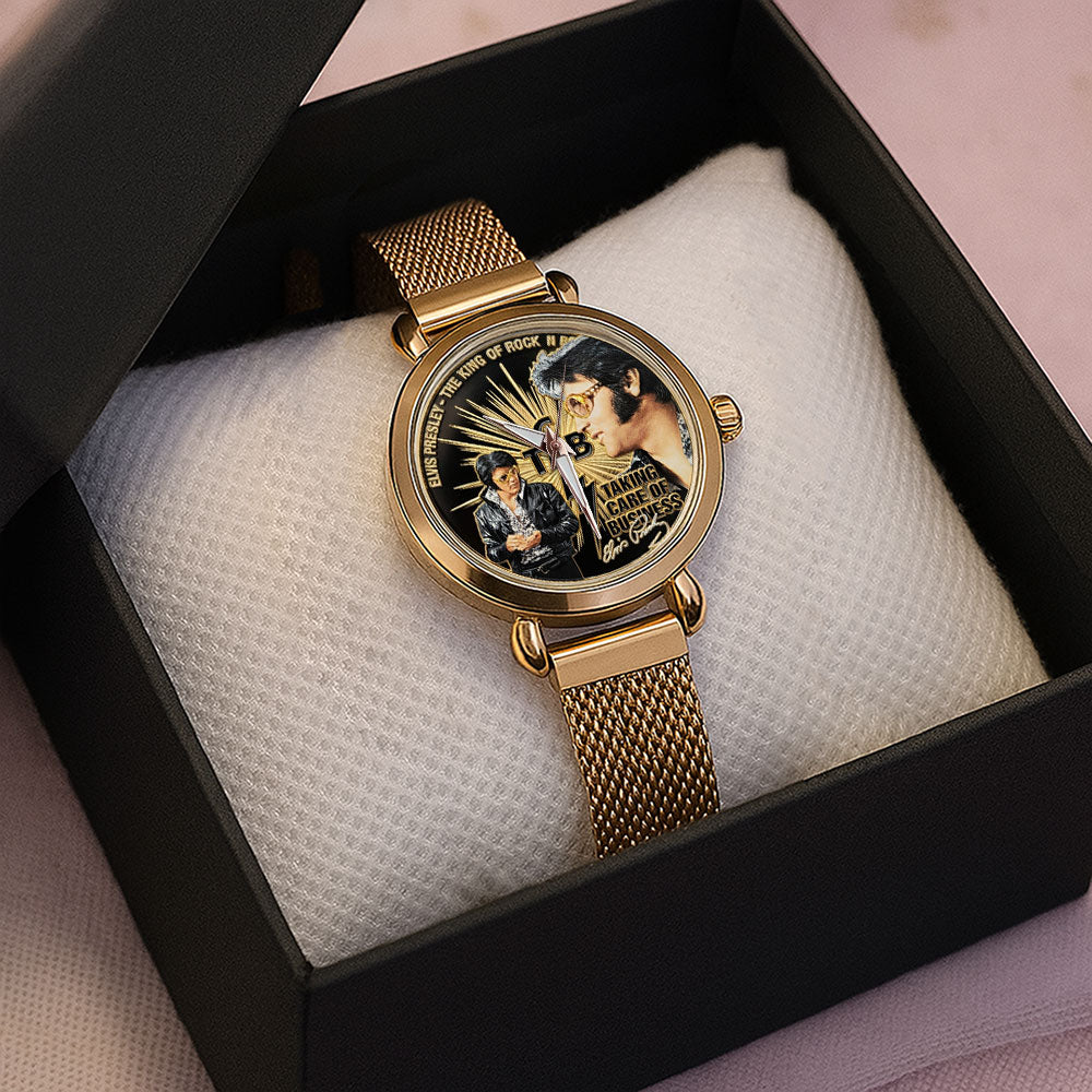 Elvis Presley Mesh Strap Quartz Watch - TMTHU4543