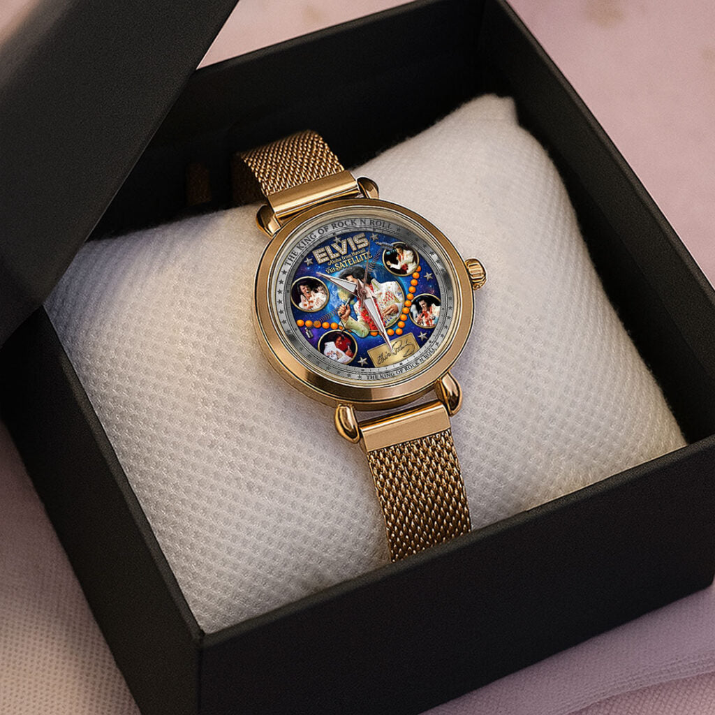 Elvis Presley Mesh Strap Quartz Watch - TMTHU6503