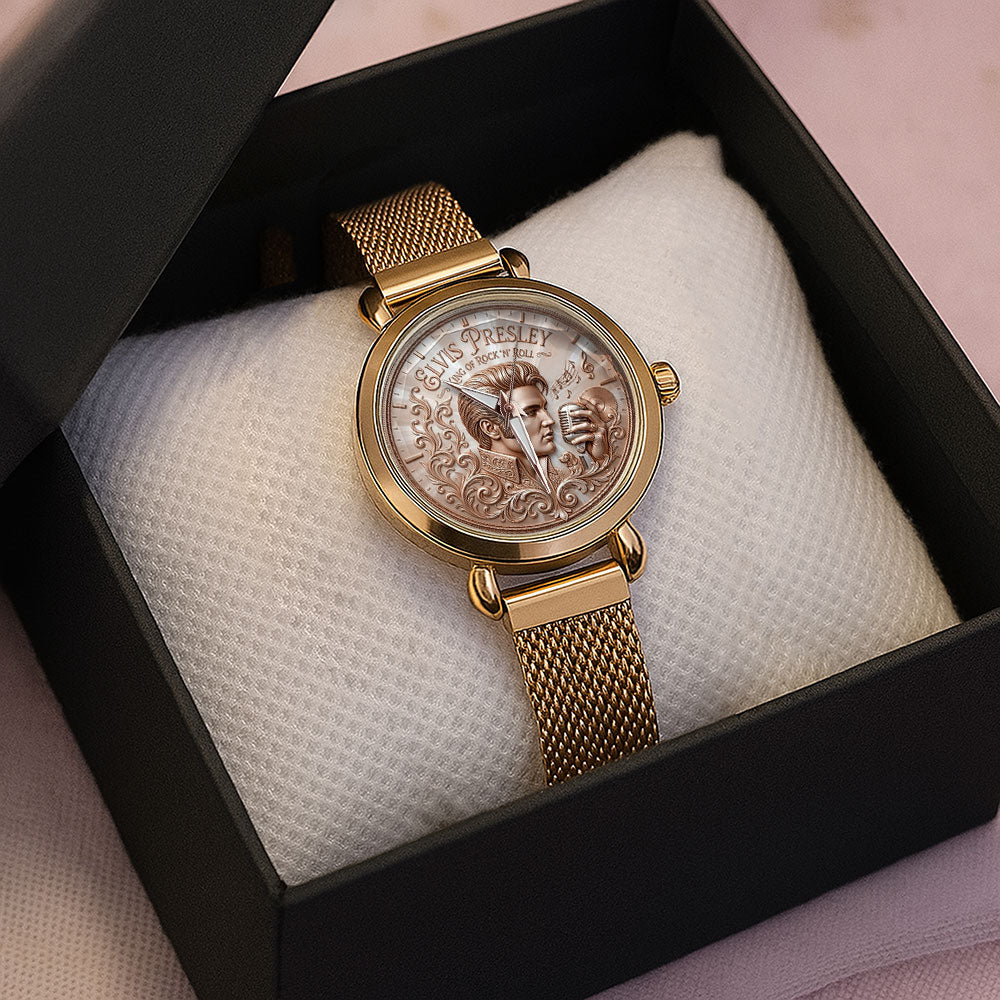Elvis Presley Mesh Strap Quartz Watch - TMTHU7169