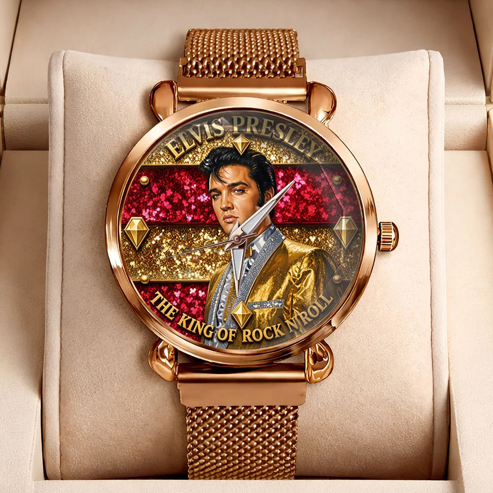 Elvis Presley Mesh Strap Quartz Watch - TMTHU8702