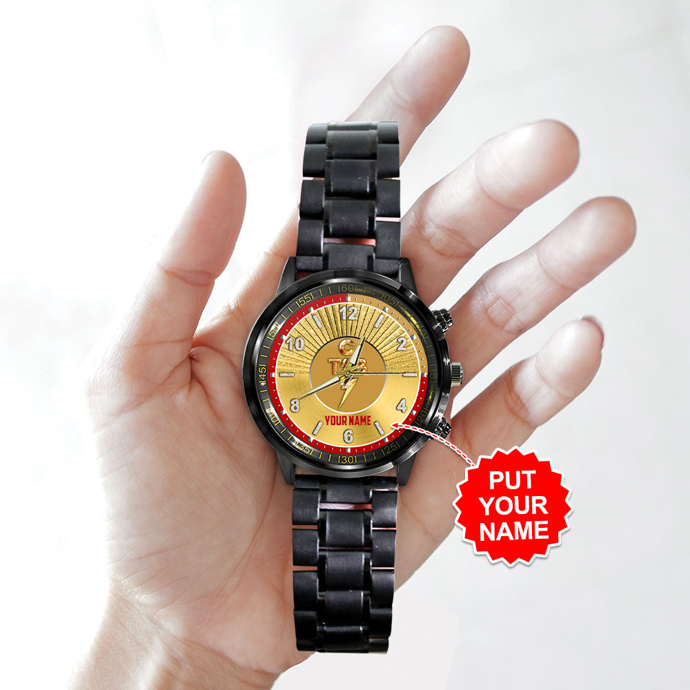 Personalized Elvis Presley Black Stainless Steel Watch - HOATT 7848