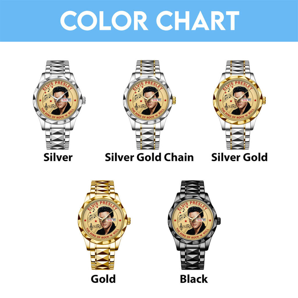 Elvis Presley Alloy Luxury Quartz Watch - TMTHU3007