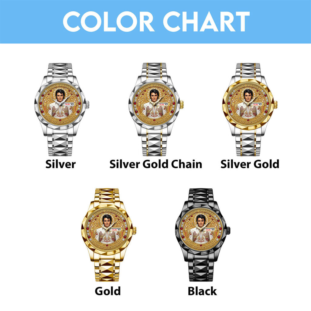 Elvis Presley Alloy Luxury Quartz Watch - TMTHU3832