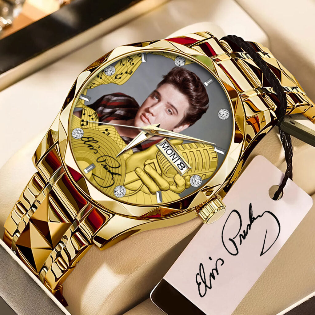 Elvis Presley Alloy Luxury Quartz Watch - GNE 3864