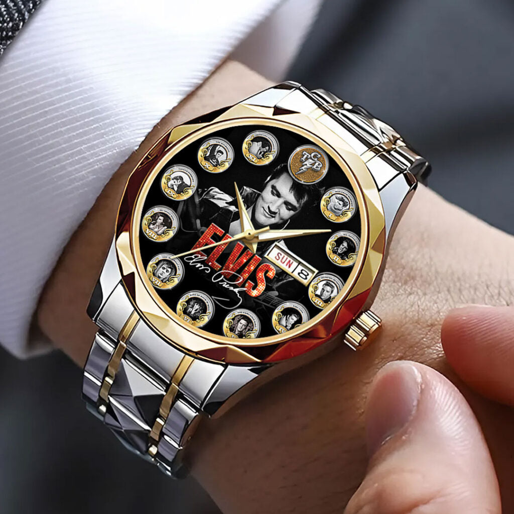 Elvis Presley Alloy Luxury Quartz Watch - GNE 3865