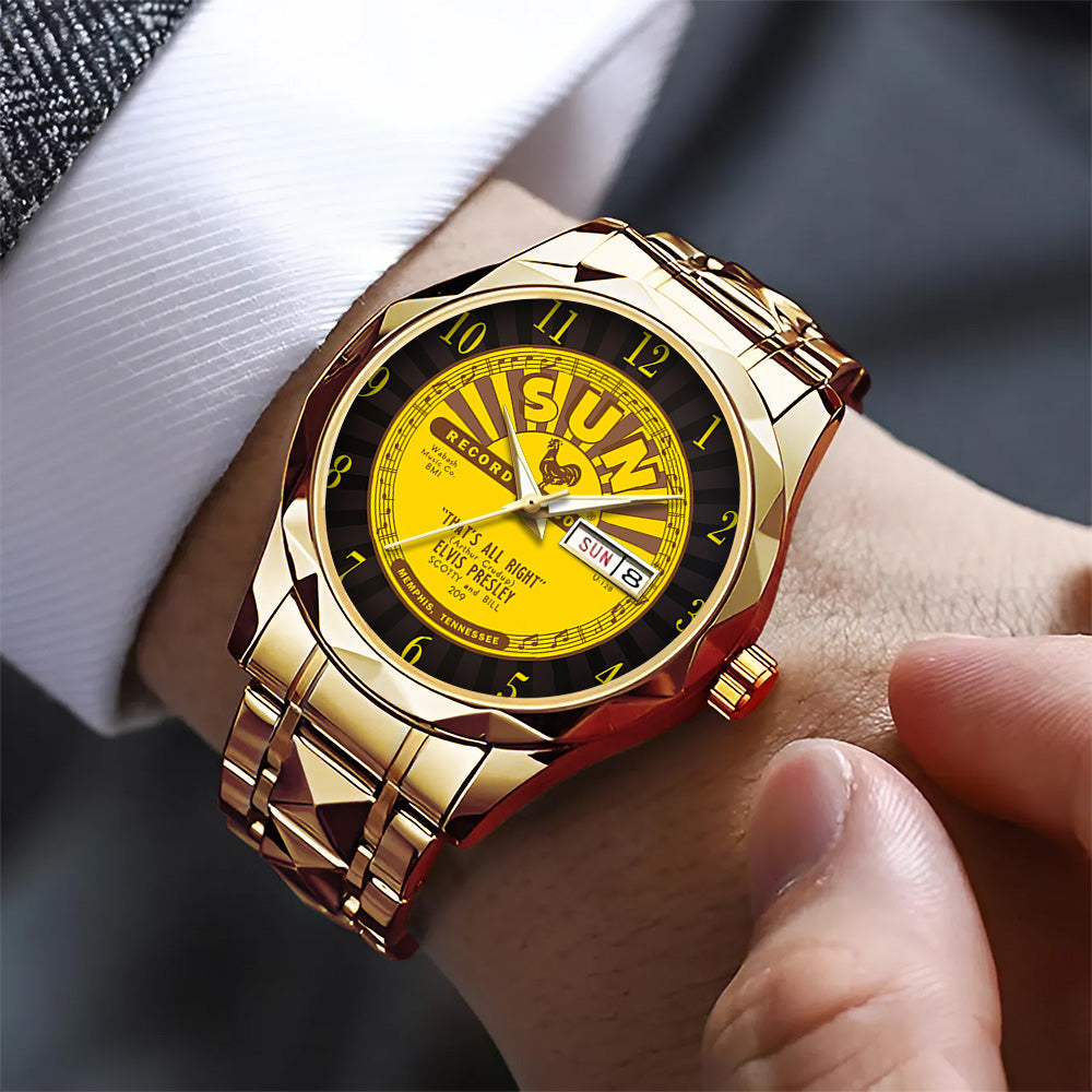Elvis Presley Alloy Luxury Quartz Watch - GNE4235