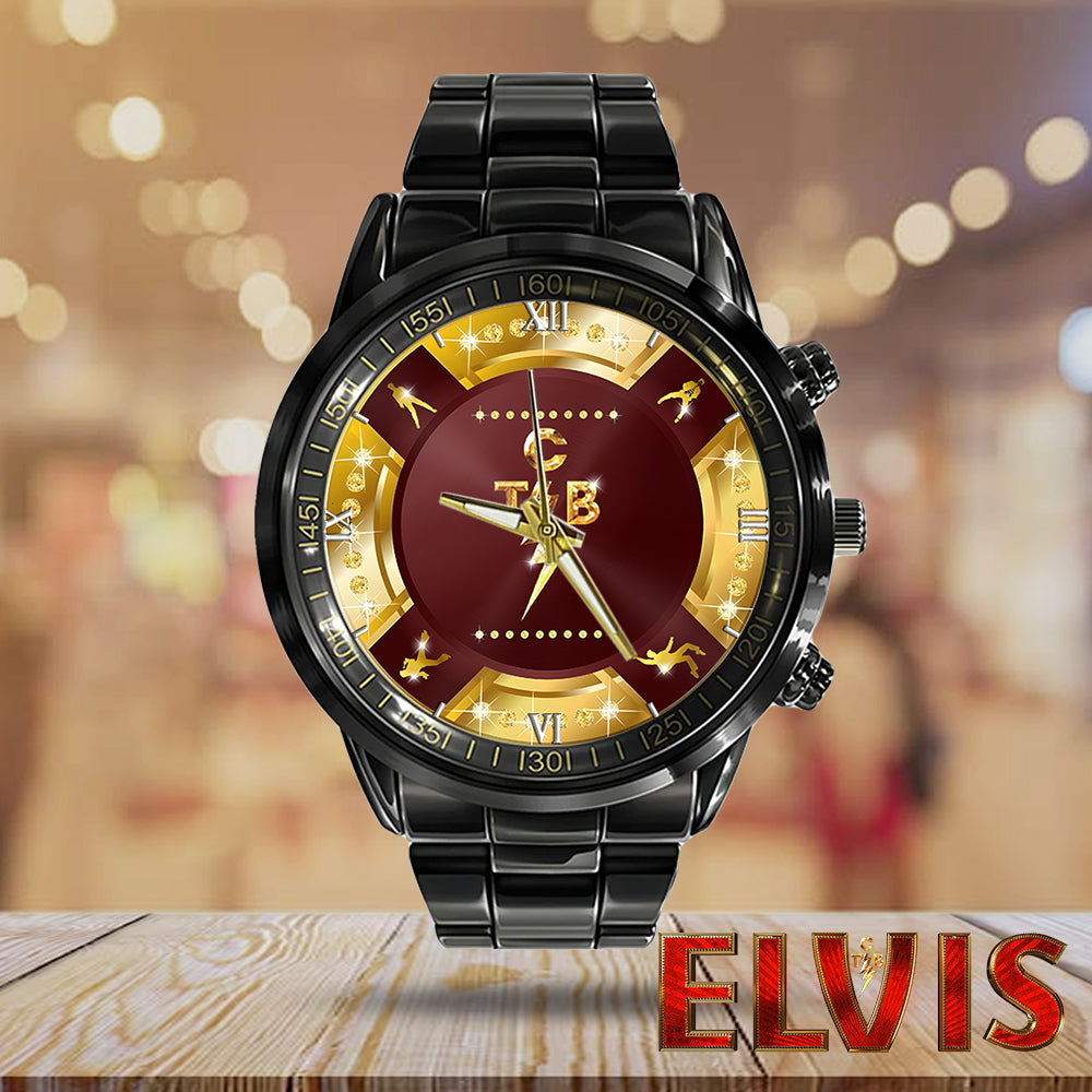 Elvis Presley Black Stainless Steel Watch - HOATT 6030