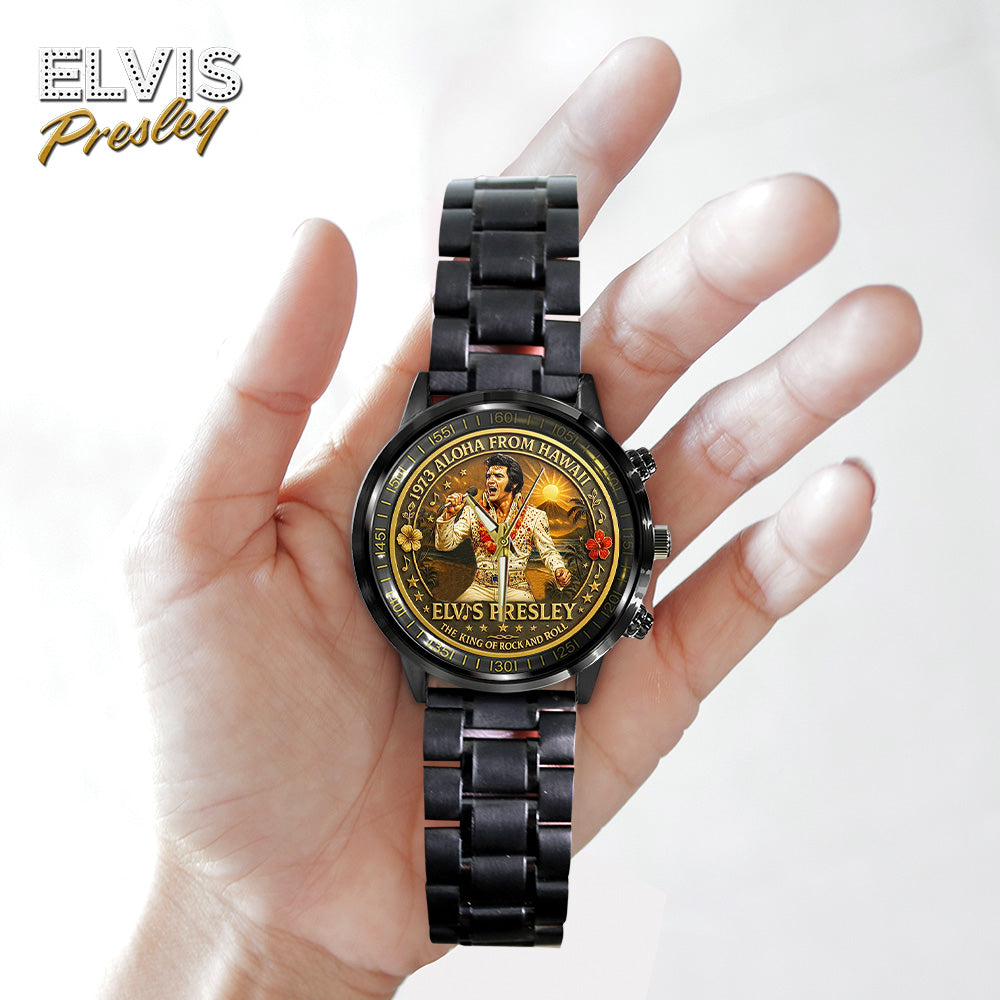 Elvis Presley Black Stainless Steel Watch - TANTN 14151