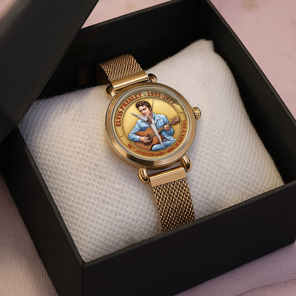 Elvis Presley Mesh Strap Quartz Watch - TMTHU3268
