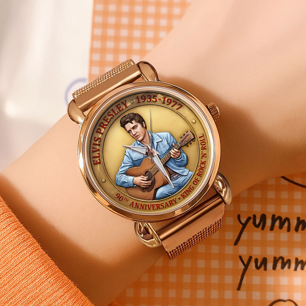 Elvis Presley Mesh Strap Quartz Watch - TMTHU3268