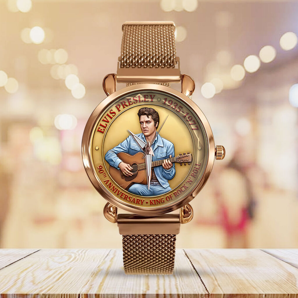 Elvis Presley Mesh Strap Quartz Watch - TMTHU3268