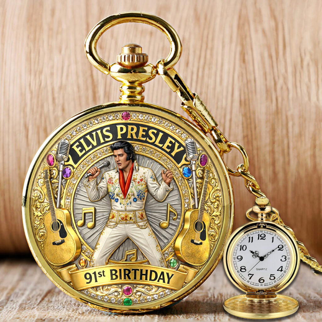 Elvis Presley 91st Anniversary Pocket Watch - HOATT16047