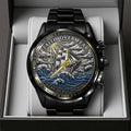 Faith Over Fear, I Can Do All Things Black Stainless Steel Watch - TANTN17412