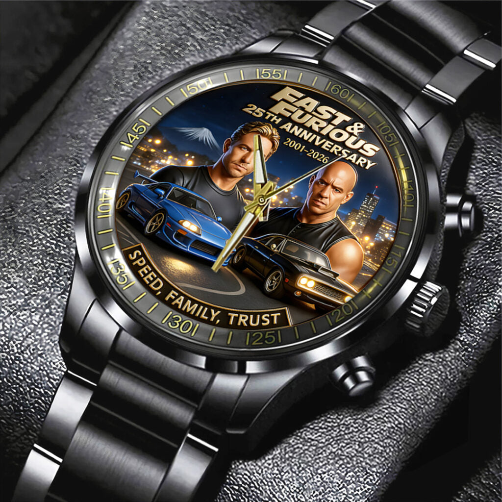 Fast & Furious 25th Anniversary 2026 Black Stainless Steel Watch - TANTN19147