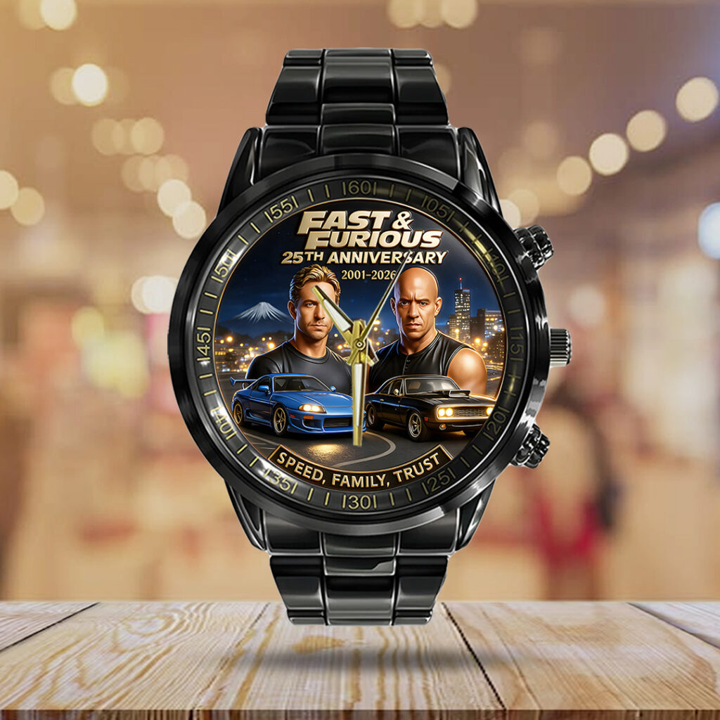 Fast & Furious 25th Anniversary 2026 Black Stainless Steel Watch - TANTN19147