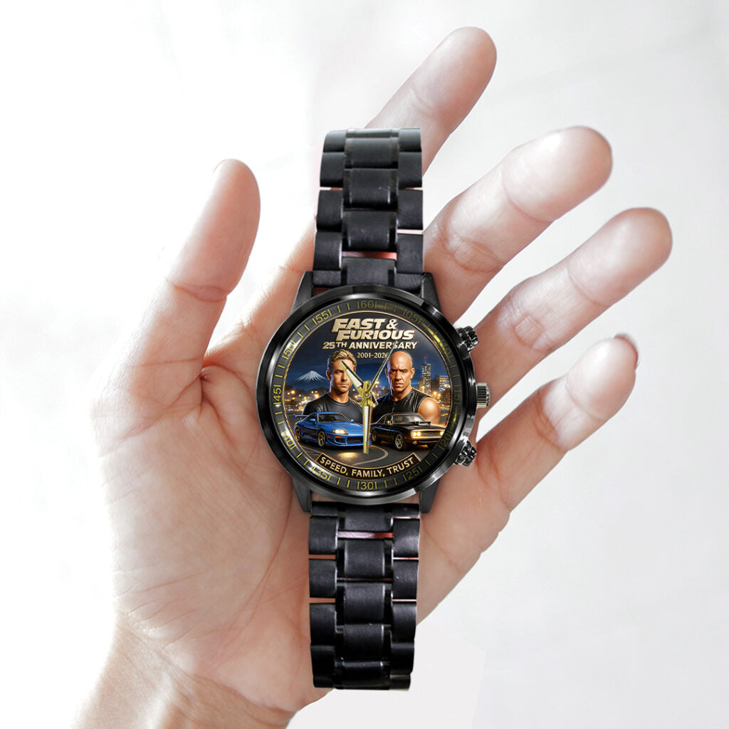 Fast & Furious 25th Anniversary 2026 Black Stainless Steel Watch - TANTN19147