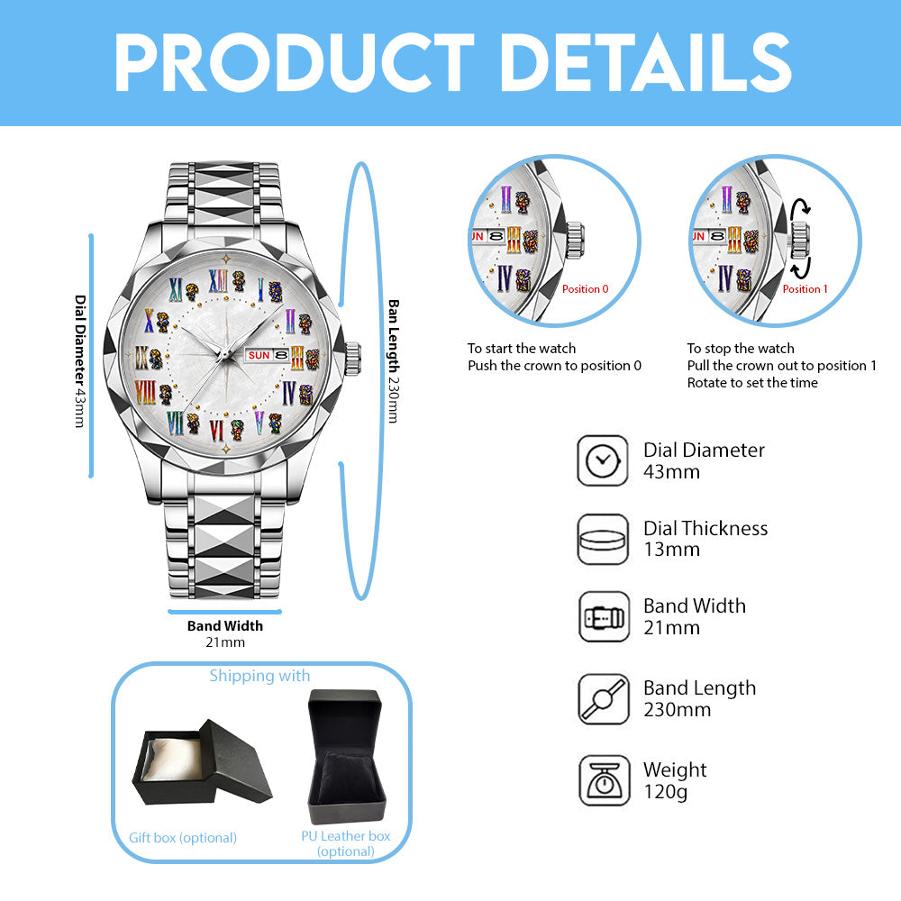 Final Fantasy Alloy Luxury Quartz Watch - GNE7678