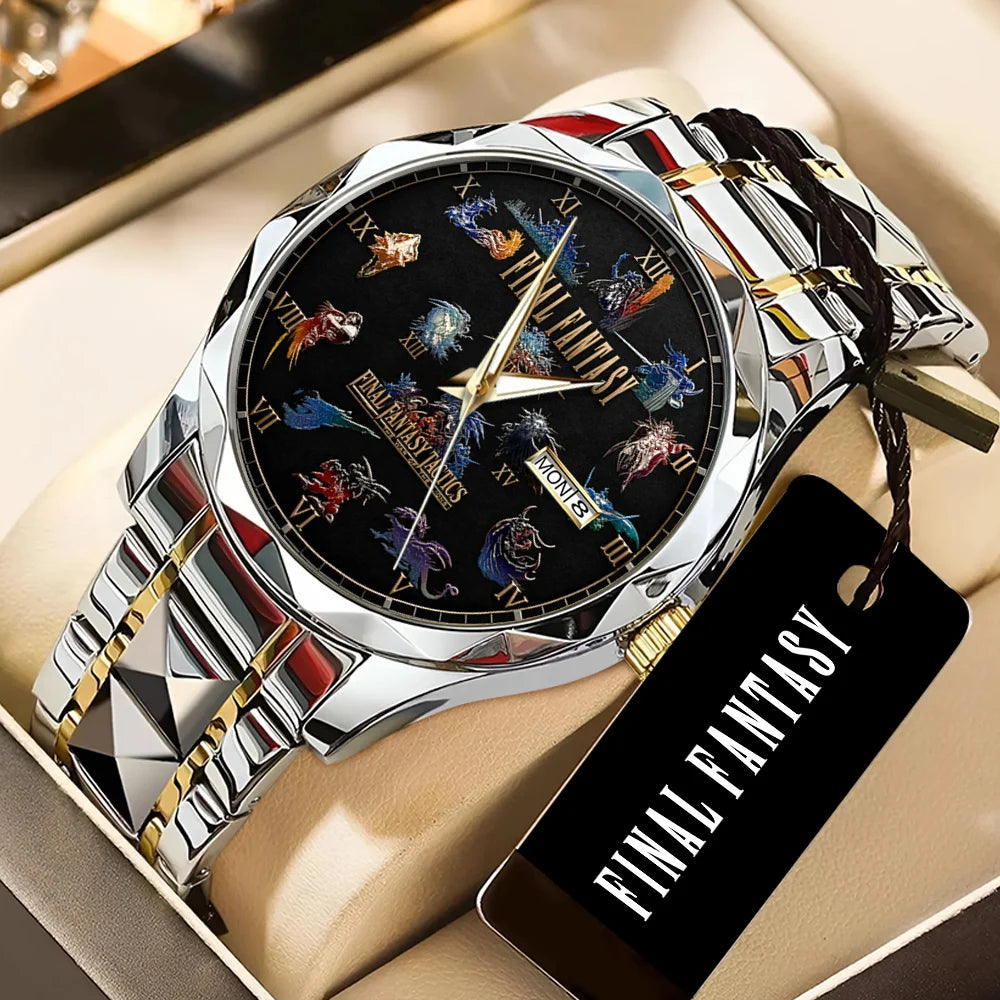 Final Fantasy Alloy Luxury Quartz Watch - GNE8447