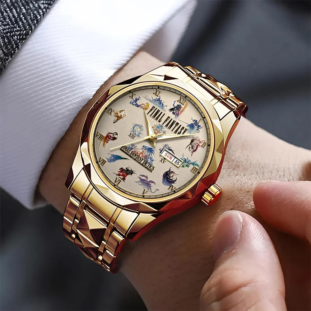 Final Fantasy Alloy Luxury Quartz Watch - GNE8449