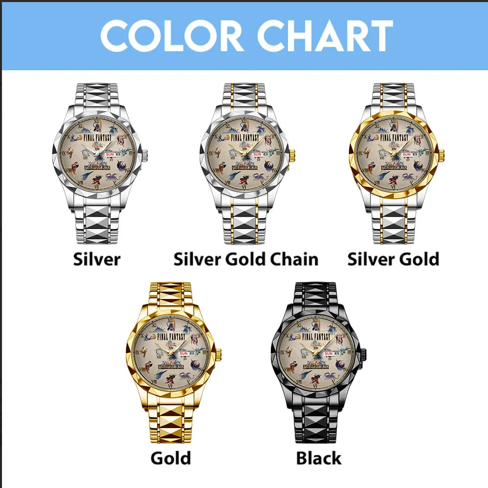 Final Fantasy Alloy Luxury Quartz Watch - GNE8449