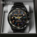 Final Fantasy Black Stainless Steel Watch - GNE8448