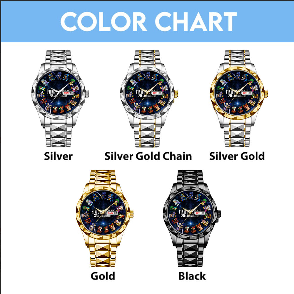 Final Fantasy IV 35th Anniversary Alloy Luxury Quartz Watch - GNE7736
