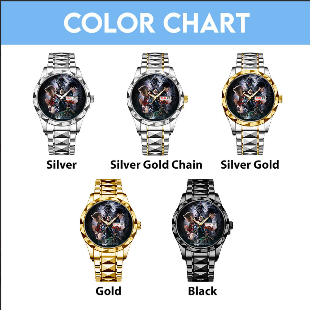 Final Fantasy VII Revelation Alloy Luxury Quartz Watch - GNE6896