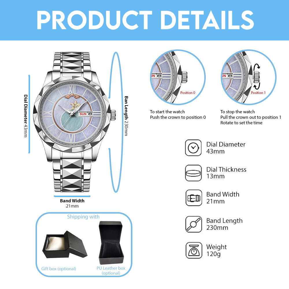 Final Fantasy VII x Aerith Gainsborough Alloy Luxury Quartz Watch - GNE6538