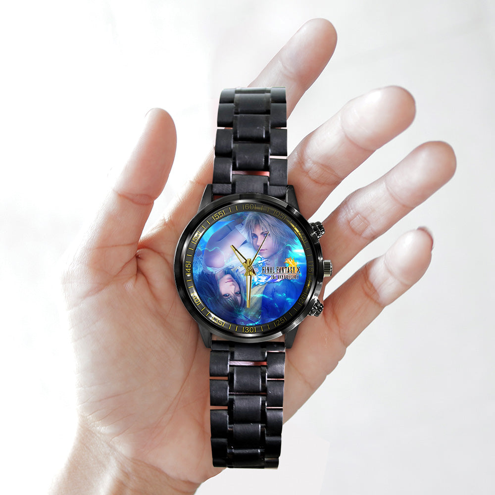 Final Fantasy X 25th Anniversary Black Stainless Steel Watch - GNE6860