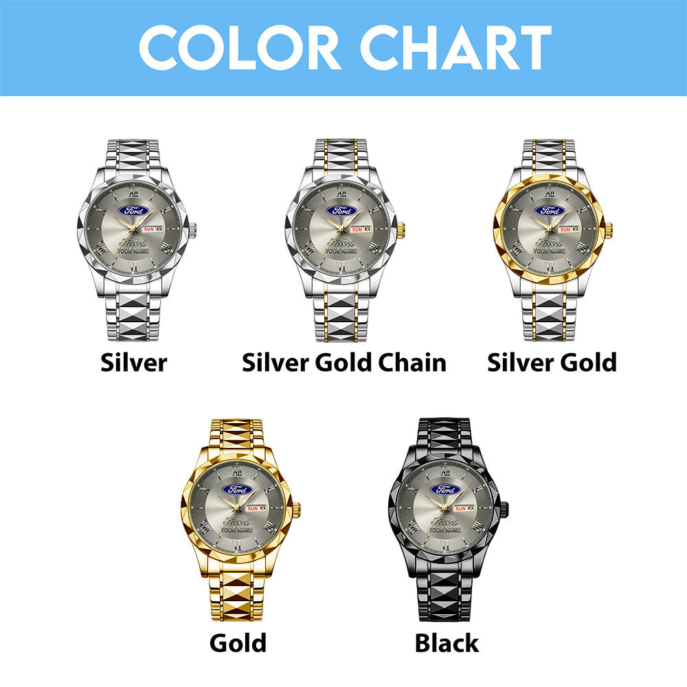 Personalized Ford Alloy Luxury Quartz Watch - TANTN20928
