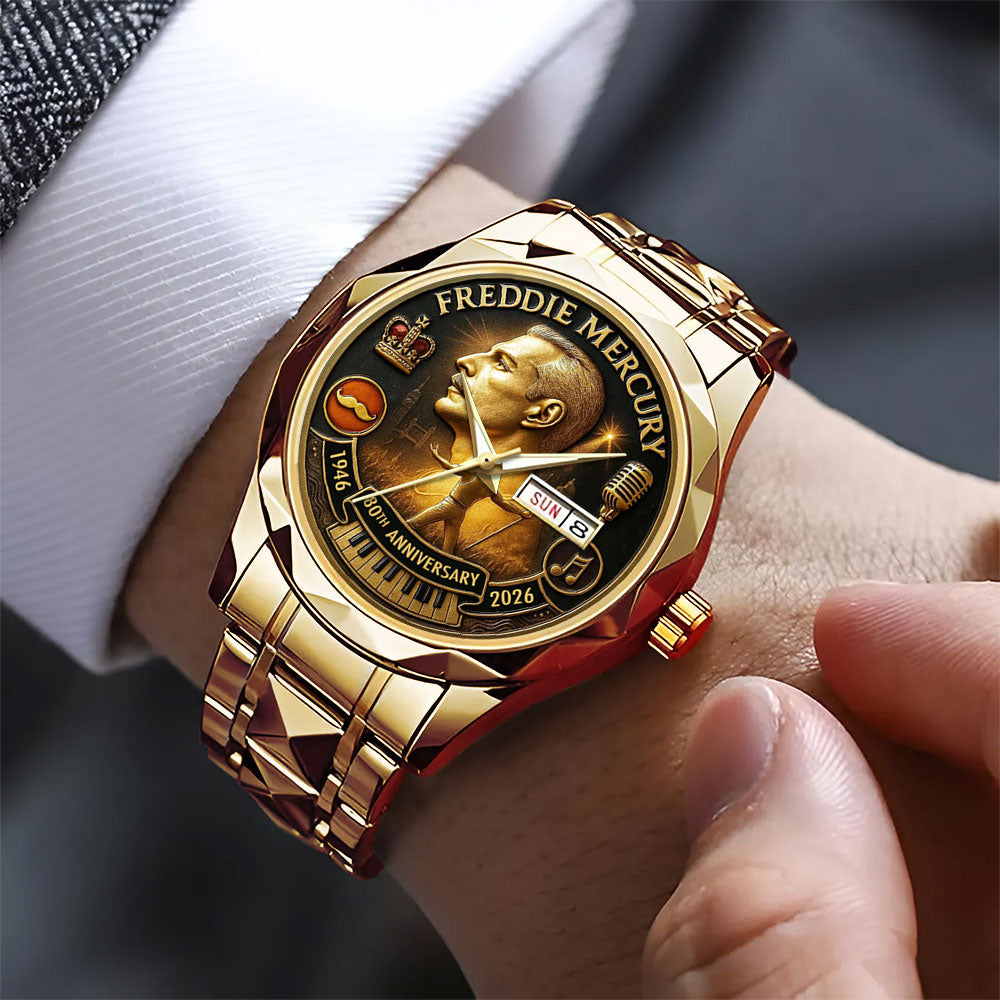 Freddie Mercury 80th Anniversary Alloy Luxury Quartz Watch - MAITM14146