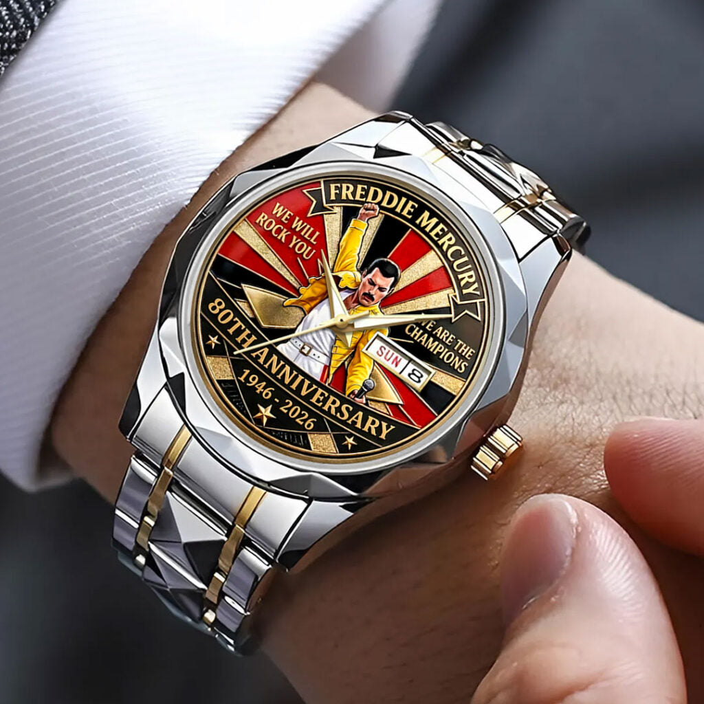Freddie Mercury 80th Anniversary Alloy Luxury Quartz Watch - MAITM15137