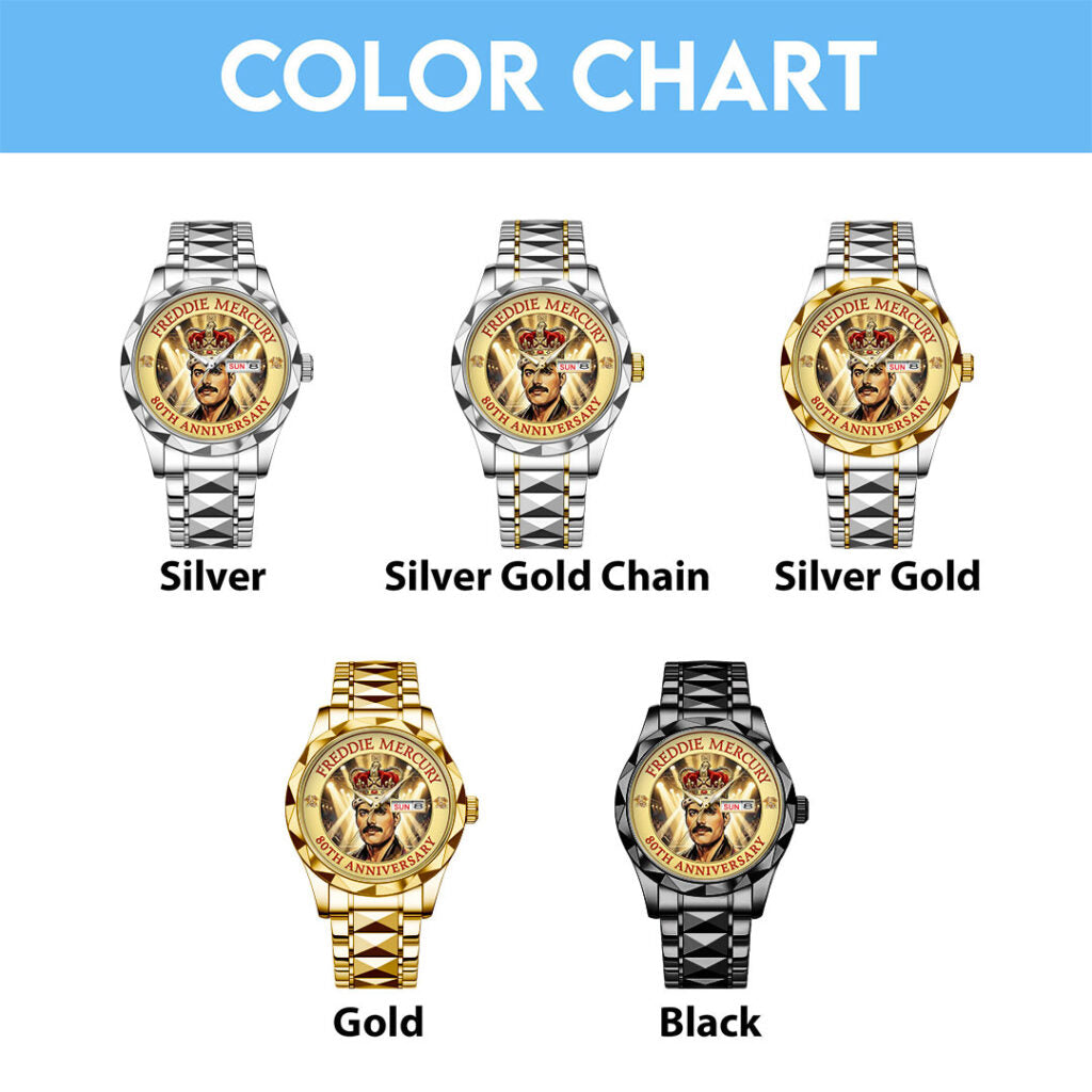 Freddie Mercury Alloy Luxury Quartz Watch - TMTHU2944