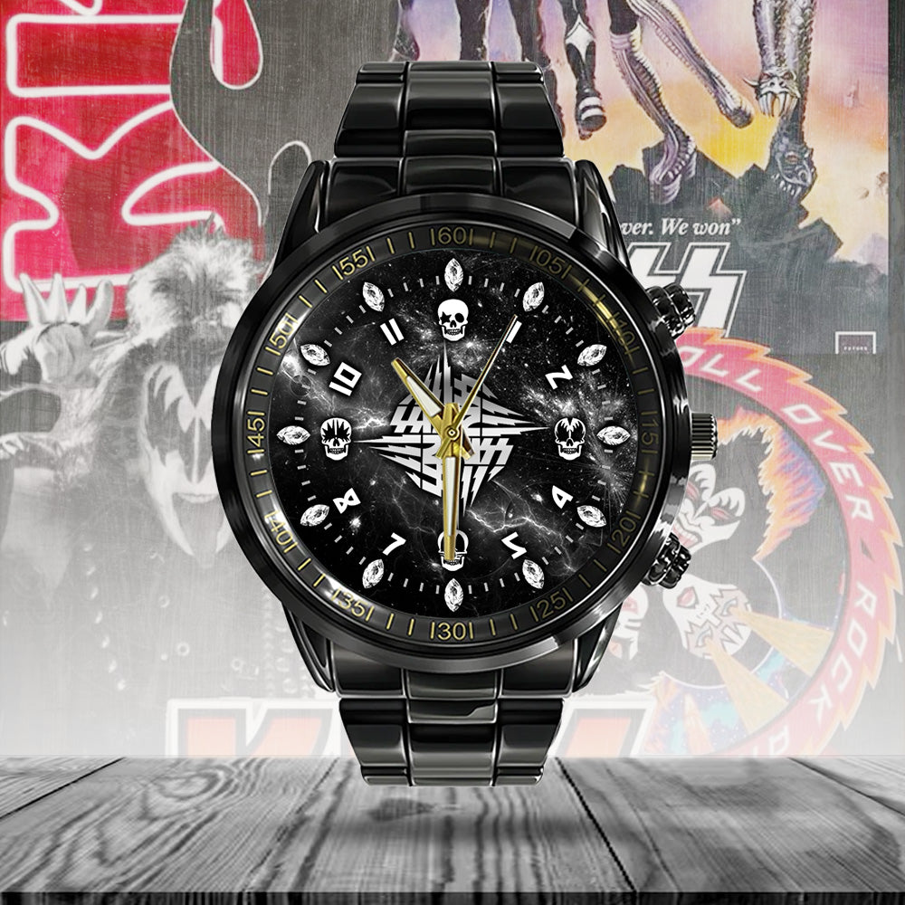 KISS Black Stainless Steel Watch - GNE 2130