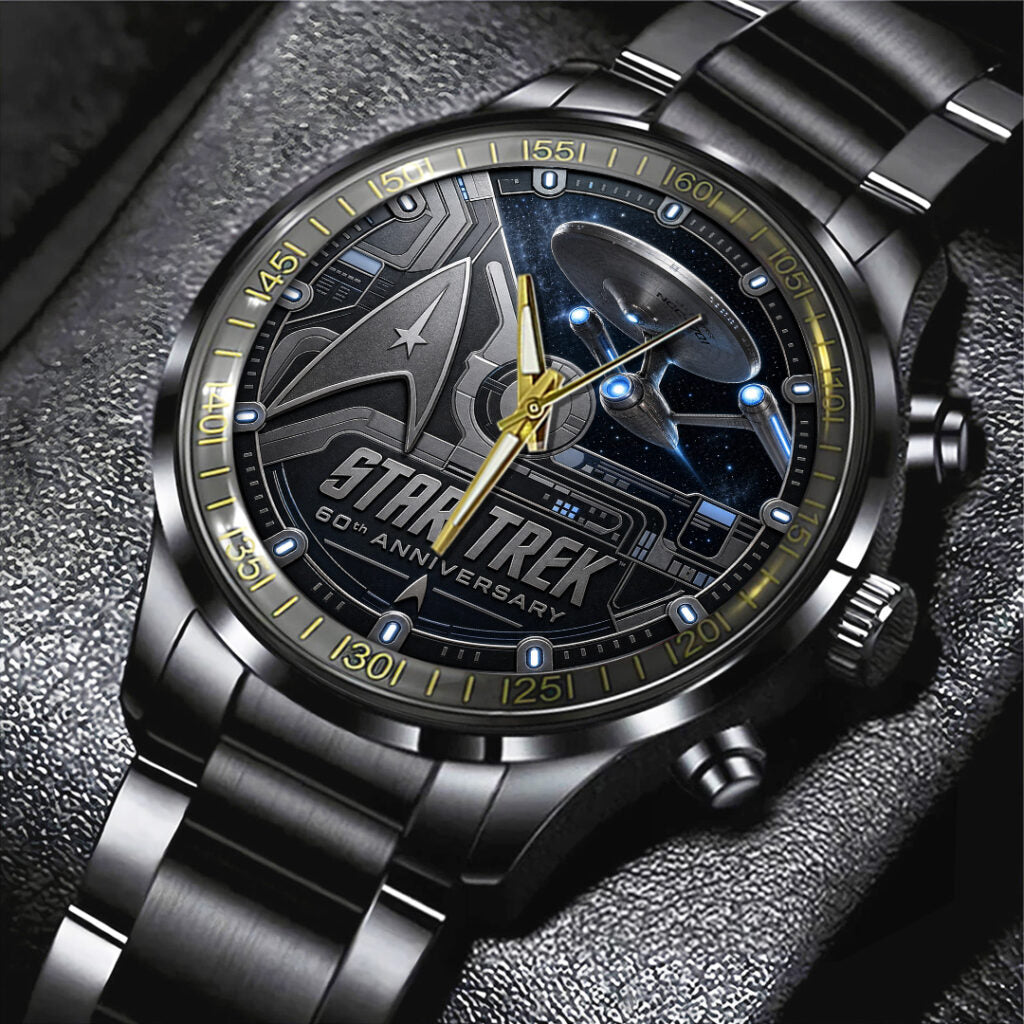 Star Trek Black Stainless Steel Watch - GNE7742