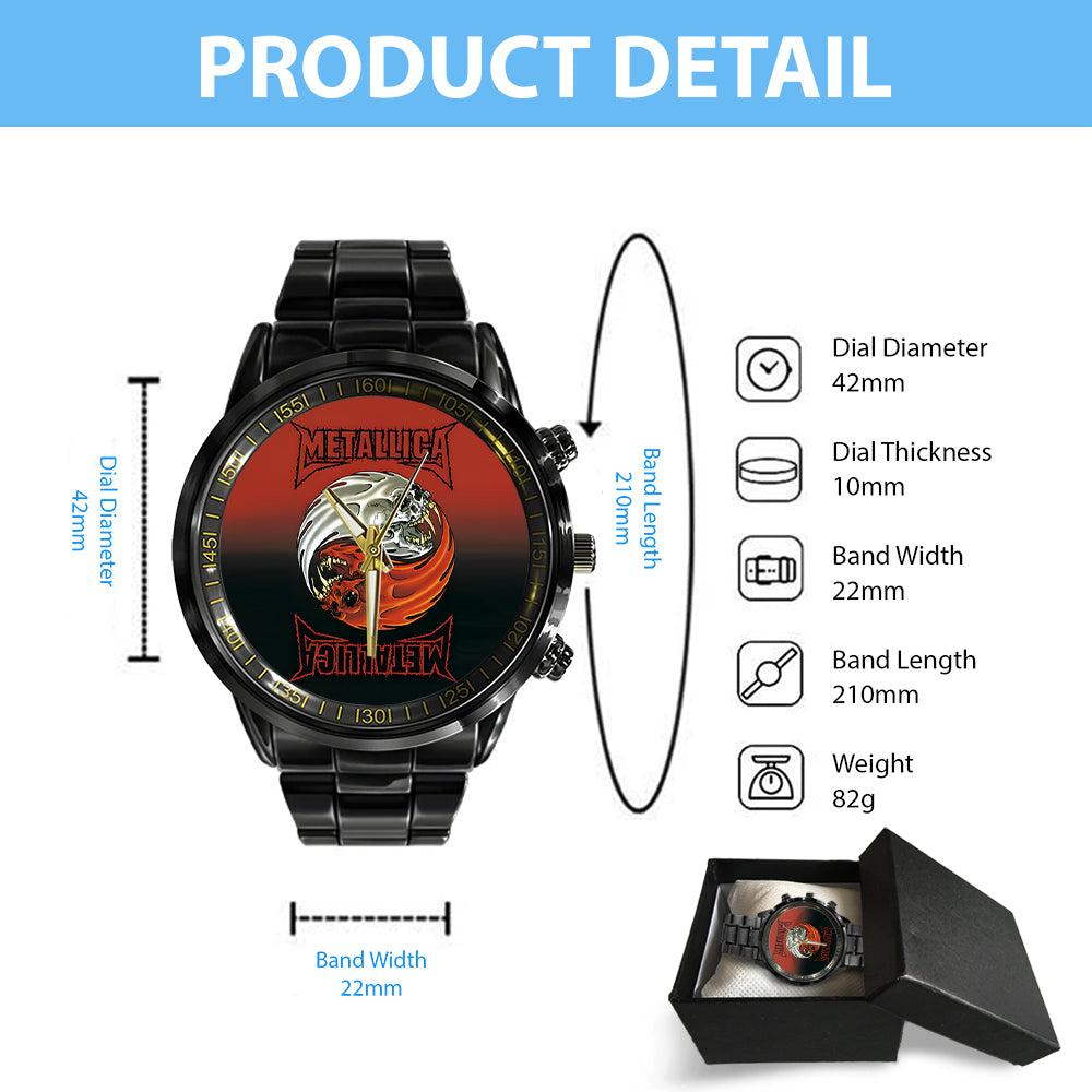 Metallica Black Stainless Steel Watch - GNE NEW134