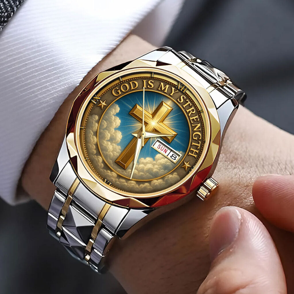 God Is Good Alloy Luxury Quartz Watch - TMTHU 293