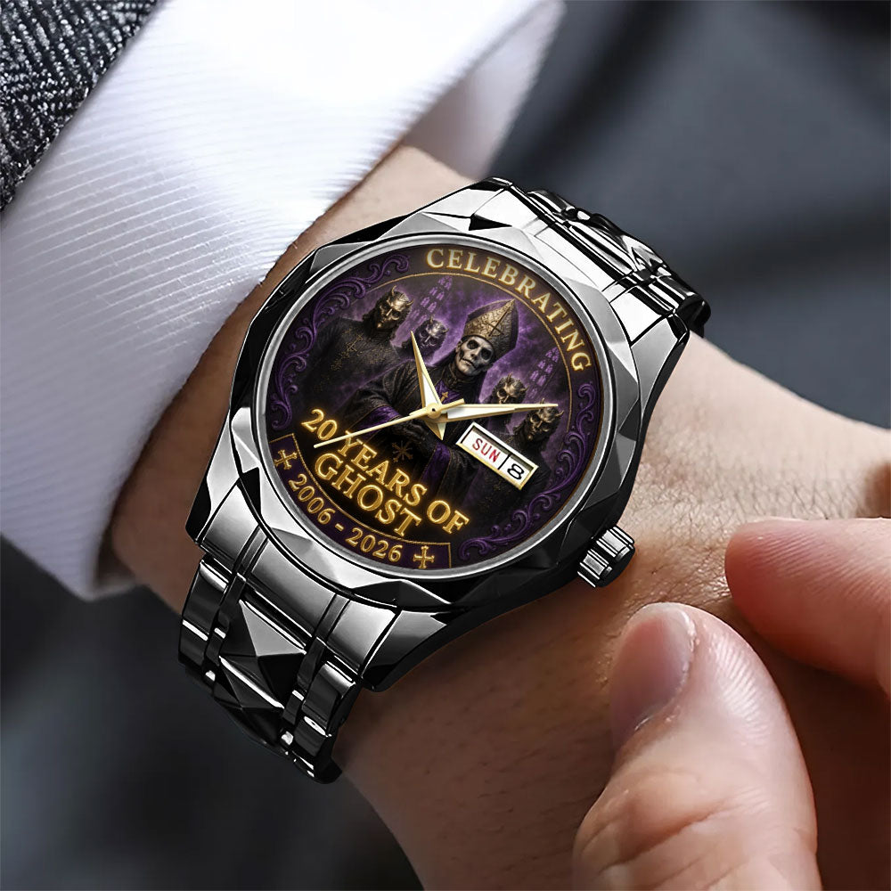 Ghost Band 20th Anniversary Alloy Luxury Quartz Watch - TANTN24528