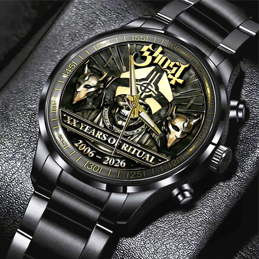 Ghost Band 20th Anniversary 2026 Black Stainless Steel Watch - TANTN19854