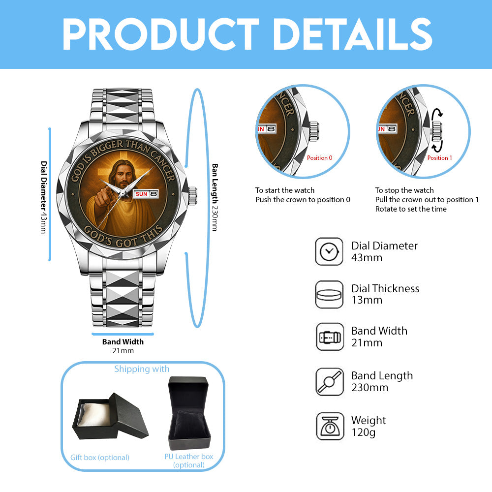 God's Got This Alloy Luxury Quartz Watch - TANTN15621