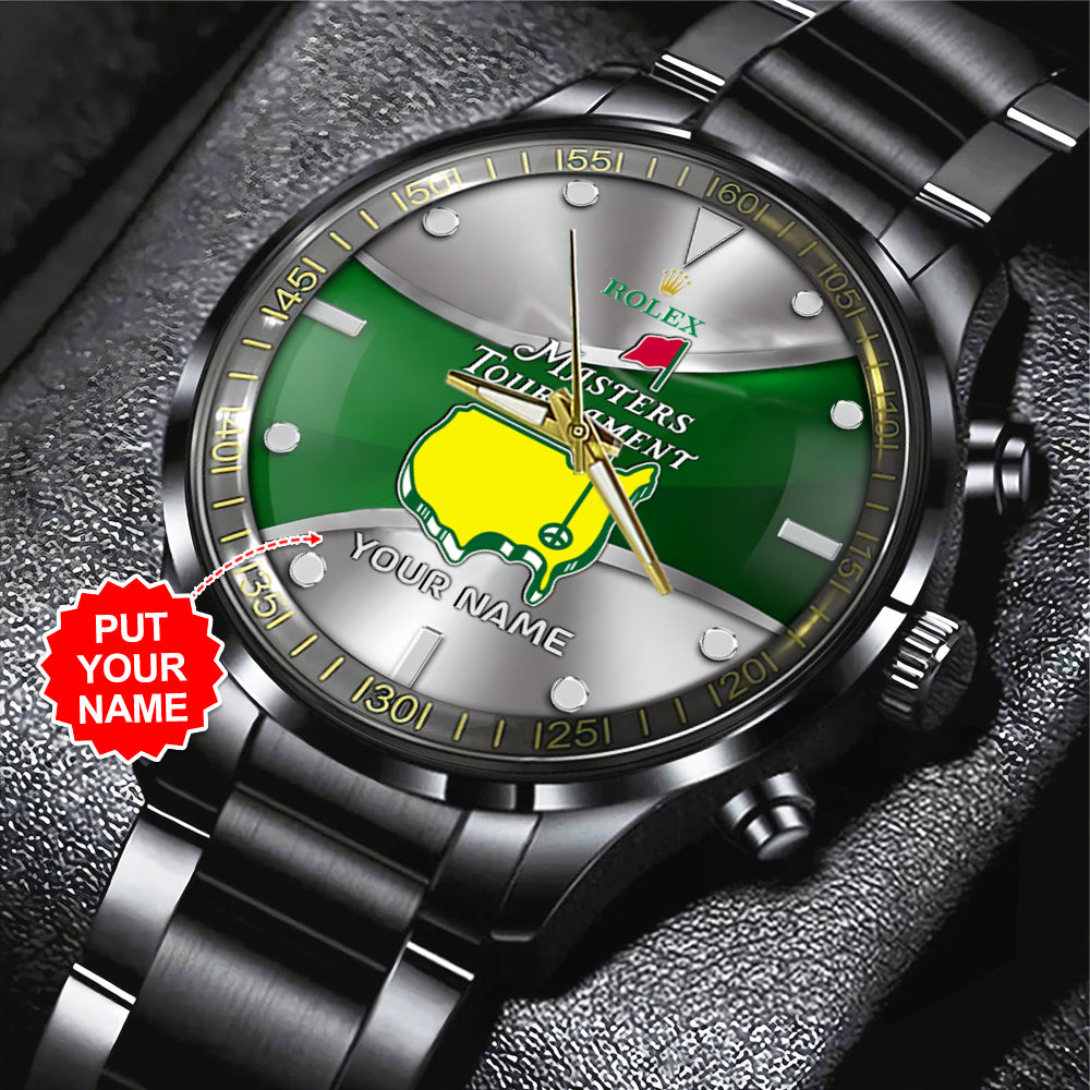 Personalized Masters Tournament x Rolex Black Stainless Steel Watch - MAITM 8971