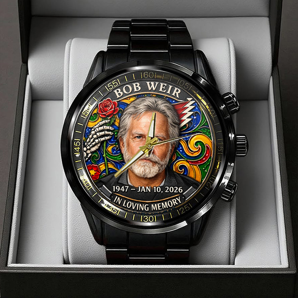 Grateful Dead x Bob Weir Black Stainless Steel Watch - TANTN20242