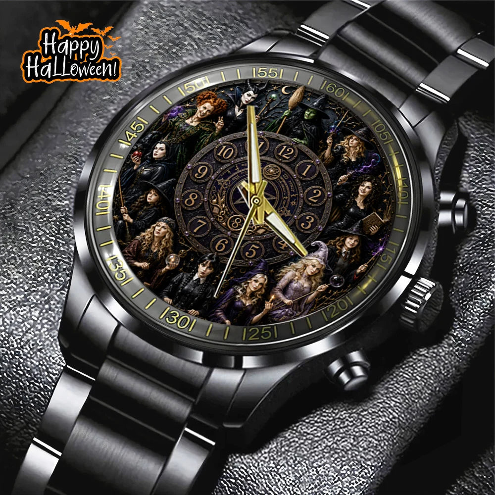Witches Black Stainless Steel Watch - GNE8296