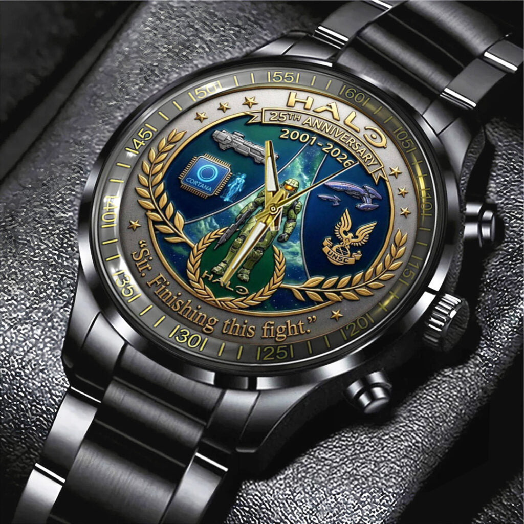 Halo 25th Anniversary Black Stainless Steel Watch - TANTN21699