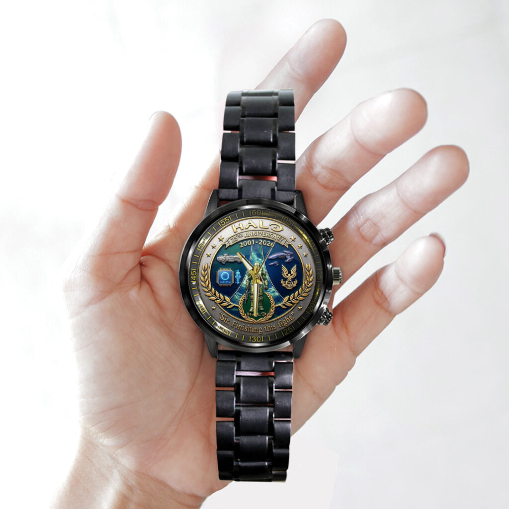 Halo 25th Anniversary Black Stainless Steel Watch - TANTN21699